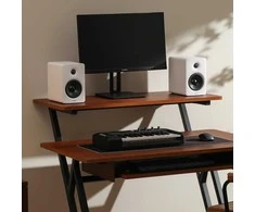 Kompiuterio kolonėlės Edifier lentyniniai garsiakalbiai 100 W Bluetooth 6.0 HDMI eARC AUX USB-C MDF balti M90