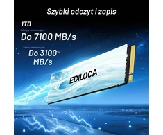 Ediloca vidinis 1 TB M.2 2280 NVMe SSD, PCIe 4.0, iki 7100 MB/s, EN880E