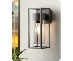 EDISHINE lauko sieninis šviestuvas IP44, E27, antracito spalvos, DHOWL03B