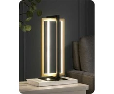 EDISHINE LED stalinė lempa, liesti valdoma, 18 W, 3 spalvų temperatūros, juoda ir auksinė, EH2023C