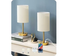 EDISHINE LED stalinė lempa su jutikliniu valdymu, USB įkrovimo funkcija, reguliuojamas apšvietimas, rinkinys 2 vnt.