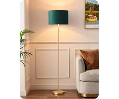 EDISHINE retro grindinis LED šviestuvas su žaliu aksominiu gaubtu, E27, 145 cm, EDISHINE-016