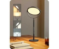 EDISHINE stalinė LED lempa, 10 W, reguliuojamas ryškumas, 300° pasukama, juoda
