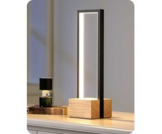 EDISHINE stalinė LED lempa, 6 W, jutiklinis valdymas, reguliuojamas apšvietimas, juoda–medžio, DHLTL02H