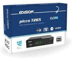 Edision DVB-T2 televizijos priedėlis PICCO T265, Full HD, USB, HDMI, SCART, H.265/HEVC