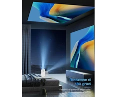 Einyoumily nešiojamasis mini projektorius 1080p su 4K palaikymu, Wi-Fi 6, Bluetooth 5.2 HY300 PRO+