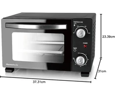 Elektrinė krosnelė Melchioni elektrinė mini orkaitė 11 l, 800 W, juoda, DEVIL 11