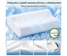 Elviros ergonominė kaklo pagalvė iš atminties putų, reguliuojamo aukščio, 10501WHWH004