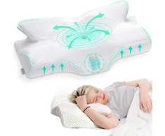 Elviros ortopedinė atminties putų kaklo pagalvė 64 x 38 cm FEL10000976WH