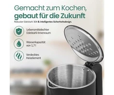 Emerio elektrinis virdulys 1,7 l, nerūdijantis plienas, reguliuojama temperatūra, WK-132229