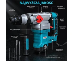ENEACRO smūginis perforatorius 1500 W, 6 J, SDS Plus, 4 funkcijų, modelis 32MA