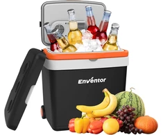 Enventor automobilinis kelioninis šaldytuvas su šaldymo ir šildymo funkcijomis, 33 l, 12 V / 230 V, ECO režimas, JY-B-33 l