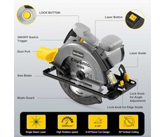 Enventor elektrinis diskinis pjūklas 1400 W su lazerine linija, 6000 aps./min.., pjovimo gylis 62 mm, SGCS1400