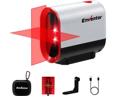 Enventor kryžminis lazerinis nivelyras su savilygiu režimu ir USB-C įkrovimu Y011R