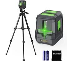 Enventor lazerinis nivelyras su trikoju, žalias spindulys, 25 m, 2 linijos, EN011G+