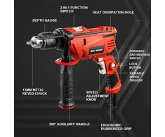 Enventor smūginis gręžtuvas 900 W, 3000 aps./min., 13 mm griebtuvas WD60190