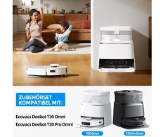 EOVWAEO atsarginių priedų rinkinys robotui dulkių siurbliui Ecovacs Deebot T30 Omni ir T30 Pro Omni, 25 vnt.