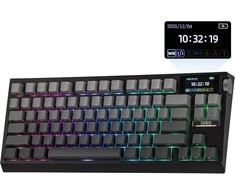 EPOMAKER belaidė mechaninė klaviatūra 75 proc. 81 mygtukas, silikoniniai klavišai, RGB, Hot Swap, 8000mAh, US QWERTY, G84 PRO