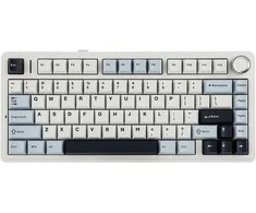 EPOMAKER F75 belaidė mechaninė žaidimų klaviatūra 75% su RGB ir garso ratuku
