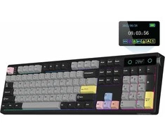 EPOMAKER TH108 PRO mechaninė žaidimų klaviatūra, 104 klavišų, RGB, belaidė, 10 000 mAh