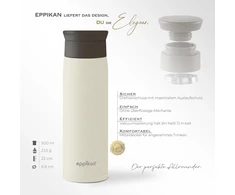 eppikan termopuodelis EppiToGo 500 ml iš nerūdijančiojo plieno, dramblio kaulo