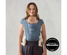 Ergobaby Embrace ergonominė nešioklė naujagimiams 3,2–11,3kg, Oxford Mėlyna, BCEMAOXBLU
