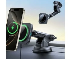 ESR HaloLock Qi2 magnetinis automobilinis telefono laikiklis–kroviklis 15 W, juodas