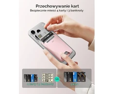 ESR MagSafe kortelių dėklas iPhone su RFID apsauga, 5 kortelėms, 2K638