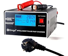 Etrogo automobilinių akumuliatorių įkroviklis 12 V/24 V 250 W 10 A ET 866 Noire
