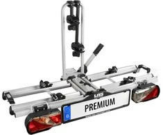 Eufab dviračių laikiklis automobiliui, aliuminis, 2 dviračiams, 142x58x68 cm, 12011LAS