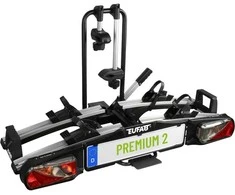 Eufab dviračių laikiklis automobiliui ant kablio, 2 dviračiams, 60 kg apkrova, Premium 11