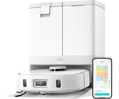 Eufy dulkių siurblys robotas su MopMaster 2.0, 8000 Pa siurbimo galia, automatinis ištuštinimas, T2351