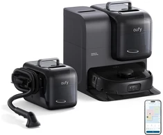eufy robotas dulkių siurblys E28 Omni HydroJet su plovimu, 20 000 Pa, T2352