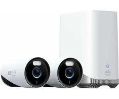 eufy Security eufyCam E330 4K išorinių stebėjimo kamerų rinkinys su 1 TB NVR ir 24/7 įrašu