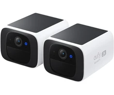 eufy Security lauko belaidė stebėjimo kamera su saulės įkrovimu, 2K, Wi-Fi, S220 SoloCam, 2 vnt.