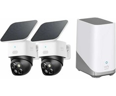 eufy Security SoloCam S340 saulės energija maitinama 3K 360° lauko stebėjimo kamera