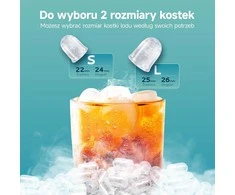 EUHOMY ledo kubelių gaminimo aparatas, 12 kg per parą, nerūdijančio plieno, 1,2 l talpa