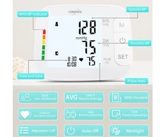 EUROPAPA žastinis kraujospūdžio matuoklis su pulso matavimu ir 22–44 cm manžete 80250