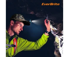 EVERBRITE LED galvos žibintas, įkraunamas per USB-C, 400 lm, IP67, E021077AE