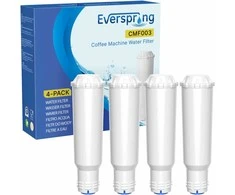EVERSPRING vandens filtras kavos aparatams, aktyvuotos anglies, suderinamas su Krups F088, Pro Aqua, AEG, Bosch, Siemens, Nivona, 4 vnt. ES-CMF003-4PACK