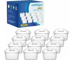 Everspring vandens filtro kasetės, suderinamos su Brita Maxtra Plus, 12 vnt.