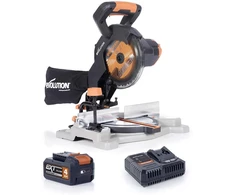 Evolution Power Tools akumuliatorinės kampinės pjovimo staklės 185 mm, 850 W, 18 V, R185CMS-Li