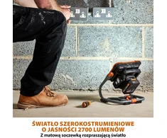 Evolution Power Tools belaidis LED darbo šviestuvas 2700 lm, 18 V R2700WLT-Li