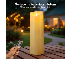 EXTSUD LED žvakė, 31,5 cm, su nuotoliniu valdymu, 2338242