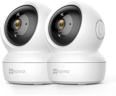 EZVIZ vidaus apsaugos IP kamera, 1080p, Wi-Fi, su naktiniu matymu, C6N 2 MP Baltas 2PK