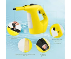FANTASK rankinis garų valytuvas 1500 W, 400 ml, 125 °C, 5 m laidas, 10287DE-YWES-VC