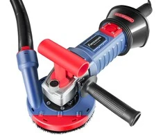FANZTOOL betono šlifuoklis 1500 W, reguliuojamas greitis, 125 mm diskas, T formos rankena, modelis 01