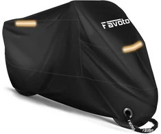 Favoto motociklo uždangalas iš 210T Oxford, vandeniui atsparus, 225x105x125 cm, FT0308_EU