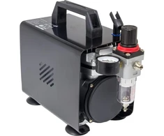 Fengda aerografo mini kompresorius 4 bar, 20 l/min su manometru AS-18A