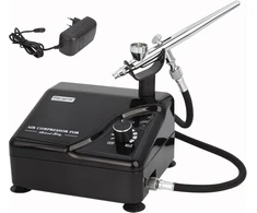 Fengda aerografo rinkinys su kompresoriumi, 0,2 mm purkštuku ir 1,8 m žarna FD-207K